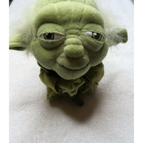 Vintage Star Wars Yoda Stuffed Plush Doll Toy Lucas film LTD 8" - Picture 8 of 10